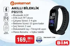 POLOSMART PBS115 AKILLI BİLEKLİK POLOSMART PBS115 AKILLI BİLEKLİK